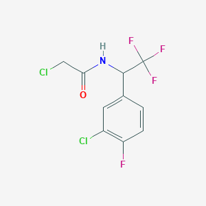 2-Chloro-N-[1-(3-chloro-4-fluorophenyl)-2,2,2-trifluoroethyl]acetamide