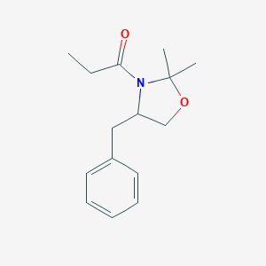 molecular formula C15H21NO2 B282096 4-Benzyl-2,2-dimethyl-3-propionyl-1,3-oxazolidine 