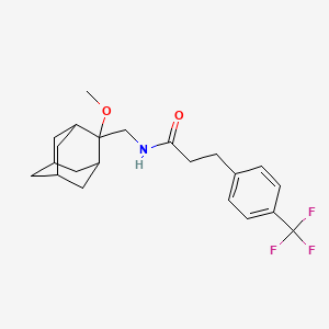 N-(((1R,3S,5r,7r)-2-methoxyadamantan-2-yl)methyl)-3-(4-(trifluoromethyl)phenyl)propanamide