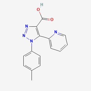 1-(4-methylphenyl)-5-pyridin-2-yl-1H-1,2,3-triazole-4-carboxylic acid