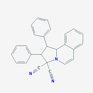 molecular formula C26H19N3 B282097 1,2-diphenyl-1,10b-dihydropyrrolo[2,1-a]isoquinoline-3,3(2H)-dicarbonitrile 