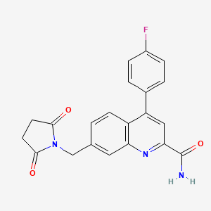 molecular formula C21H16FN3O3 B2820971 mGluR2 antagonist 1 