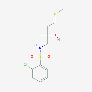 2-chloro-N-(2-hydroxy-2-methyl-4-(methylthio)butyl)benzenesulfonamide