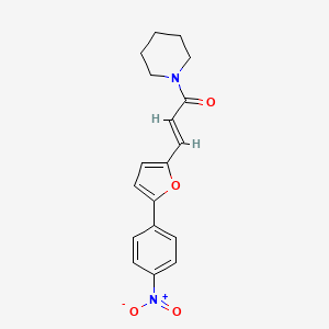 molecular formula C18H18N2O4 B2820979 (E)-3-(5-(4-nitrophenyl)furan-2-yl)-1-(piperidin-1-yl)prop-2-en-1-one CAS No. 303775-11-3