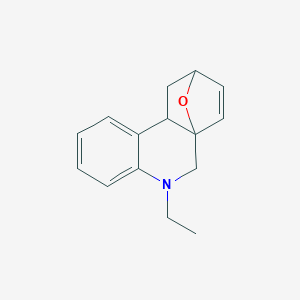 molecular formula C15H17NO B282098 3-Ethyl-15-oxa-3-azatetracyclo[10.2.1.01,10.04,9]pentadeca-4,6,8,13-tetraene 