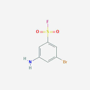 molecular formula C6H5BrFNO2S B2820985 3-氨基-5-溴苯磺酰氟 CAS No. 2169623-60-1