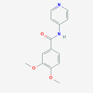 molecular formula C14H14N2O3 B2820987 3,4-二甲氧基-N-(吡啶-4-基)苯甲酰胺 CAS No. 113204-33-4