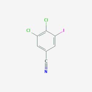 molecular formula C7H2Cl2IN B2820999 3,4-Dichloro-5-iodobenzonitrile CAS No. 2174001-48-8