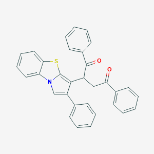 molecular formula C32H23NO2S B282100 1,4-Diphenyl-2-(2-phenylpyrrolo[2,1-b][1,3]benzothiazol-3-yl)-1,4-butanedione 