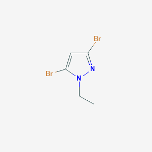 molecular formula C5H6Br2N2 B2821000 3,5-Dibromo-1-ethylpyrazole CAS No. 1596745-76-4