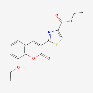 Ethyl 2-(8-ethoxy-2-oxochromen-3-yl)-1,3-thiazole-4-carboxylate