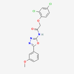 molecular formula C17H13Cl2N3O4 B2821007 2-(2,4-dichlorophenoxy)-N-(5-(3-methoxyphenyl)-1,3,4-oxadiazol-2-yl)acetamide CAS No. 865286-36-8