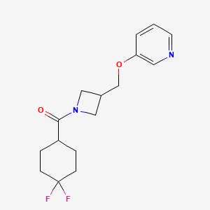 (4,4-Difluorocyclohexyl)-[3-(pyridin-3-yloxymethyl)azetidin-1-yl]methanone