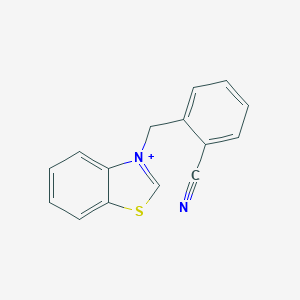 molecular formula C15H11N2S+ B282105 3-(2-Cyanobenzyl)-1,3-benzothiazol-3-ium 