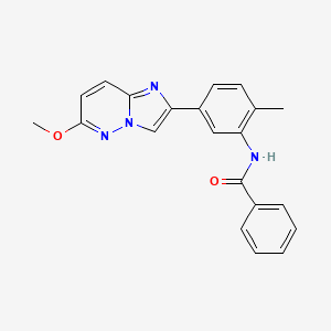 N-(5-(6-methoxyimidazo[1,2-b]pyridazin-2-yl)-2-methylphenyl)benzamide