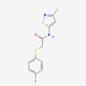 2-((4-fluorophenyl)thio)-N-(3-methylisothiazol-5-yl)acetamide