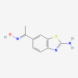 6-[1-(Hydroxyimino)ethyl]-1,3-benzothiazol-2-amine