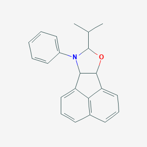 molecular formula C22H21NO B282107 8-Isopropyl-9-phenyl-6b,8,9,9a-tetrahydroacenaphtho[1,2-d][1,3]oxazole 