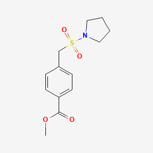 molecular formula C13H17NO4S B2821084 甲酸甲酯-4-[(吡咯啶-1-磺酰)甲基]苯甲酸酯 CAS No. 1119407-35-0