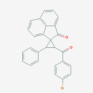 molecular formula C27H17BrO2 B282110 (4-bromophenyl)(2'-phenyl-1(2H)-oxospiro[acenaphthylene-2,3'-cycloprop]-1'-yl)methanone 