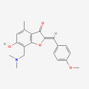 (Z)-7-((dimethylamino)methyl)-6-hydroxy-2-(4-methoxybenzylidene)-4-methylbenzofuran-3(2H)-one