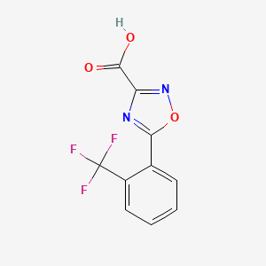 5-[2-(Trifluoromethyl)phenyl]-1,2,4-oxadiazole-3-carboxylic acid