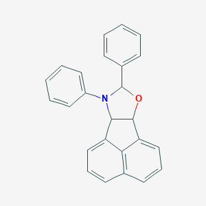 molecular formula C25H19NO B282111 8,9-Diphenyl-6b,8,9,9a-tetrahydroacenaphtho[1,2-d][1,3]oxazole 