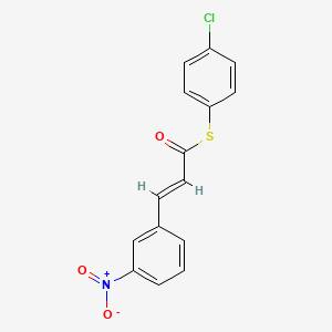 S-(4-chlorophenyl) (E)-3-(3-nitrophenyl)-2-propenethioate