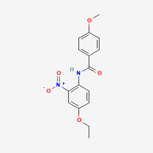 molecular formula C16H16N2O5 B2821116 N-(4-ethoxy-2-nitrophenyl)-4-methoxybenzamide CAS No. 303796-84-1