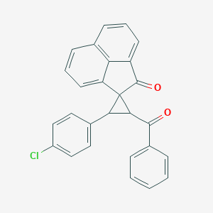 molecular formula C27H17ClO2 B282113 2'-benzoyl-3'-(4-chlorophenyl)spiro[acenaphthylene-2,1'-cyclopropane]-1(2H)-one 