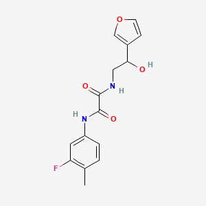 N1-(3-fluoro-4-methylphenyl)-N2-(2-(furan-3-yl)-2-hydroxyethyl)oxalamide