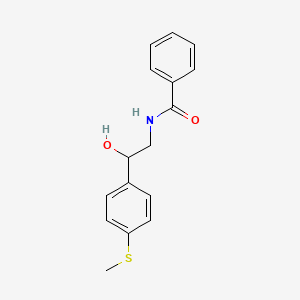 molecular formula C16H17NO2S B2821141 N-(2-羟基-2-(4-(甲硫基)苯基)乙基)苯甲酰胺 CAS No. 1448079-05-7