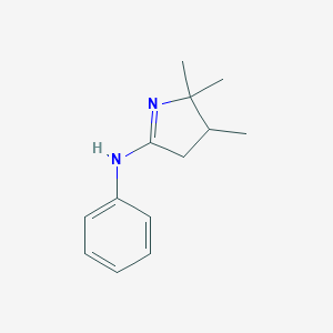 molecular formula C13H18N2 B282116 N-phenyl-N-(2,2,3-trimethyl-3,4-dihydro-2H-pyrrol-5-yl)amine 