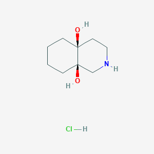 (4As,8aR)-1,2,3,4,5,6,7,8-octahydroisoquinoline-4a,8a-diol;hydrochloride