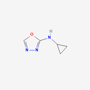 molecular formula C5H7N3O B2821168 N-cyclopropyl-1,3,4-oxadiazol-2-amine CAS No. 1551493-99-2