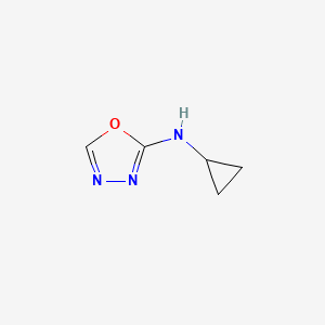 molecular formula C5H7N3O B2821168 N-环丙基-1,3,4-噁二唑-2-胺 CAS No. 1551493-99-2