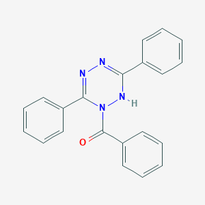 molecular formula C21H16N4O B282117 1-Benzoyl-3,6-diphenyl-1,4-dihydro-1,2,4,5-tetrazine 