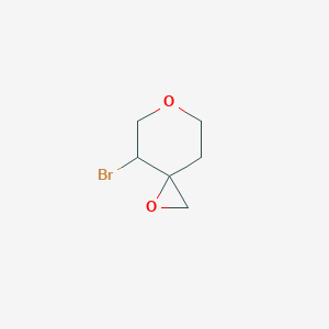 molecular formula C6H9BrO2 B2821177 4-溴-1,6-二氧杂螺[2.5]辛烷 CAS No. 2219380-28-4