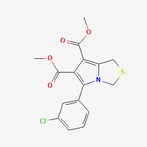 dimethyl 5-(3-chlorophenyl)-1H-pyrrolo[1,2-c][1,3]thiazole-6,7-dicarboxylate