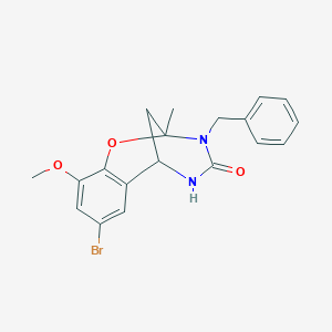 3-benzyl-8-bromo-10-methoxy-2-methyl-5,6-dihydro-2H-2,6-methanobenzo[g][1,3,5]oxadiazocin-4(3H)-one