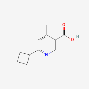 molecular formula C11H13NO2 B2821193 6-环丁基-4-甲基吡啶-3-甲酸 CAS No. 2167863-71-8