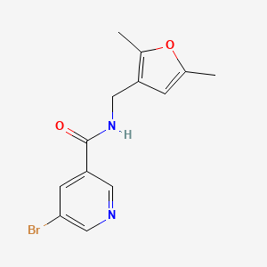 5-bromo-N-((2,5-dimethylfuran-3-yl)methyl)nicotinamide