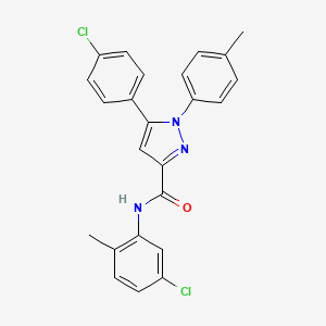 N-(5-chloro-2-methylphenyl)-5-(4-chlorophenyl)-1-(4-methylphenyl)-1H-pyrazole-3-carboxamide
