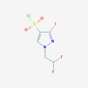 1-(2,2-Difluoroethyl)-3-iodopyrazole-4-sulfonyl chloride