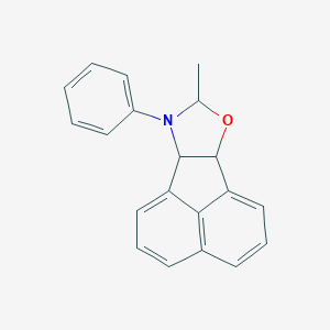 molecular formula C20H17NO B282123 8-Methyl-9-phenyl-6b,8,9,9a-tetrahydroacenaphtho[1,2-d][1,3]oxazole 