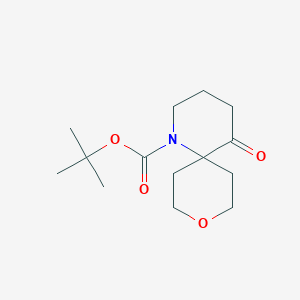 molecular formula C14H23NO4 B2821230 Tert-butyl 5-oxo-9-oxa-1-azaspiro[5.5]undecane-1-carboxylate CAS No. 2503207-93-8