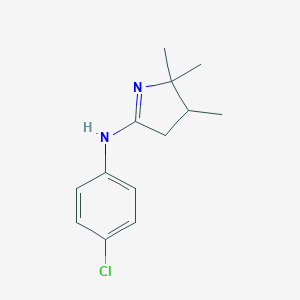 N-(4-chlorophenyl)-N-(2,2,3-trimethyl-3,4-dihydro-2H-pyrrol-5-yl)amine