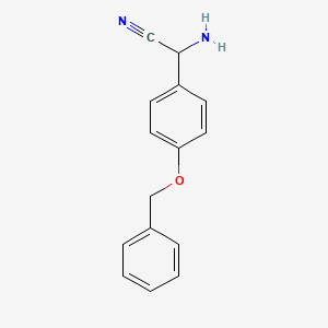 2-Amino-2-[4-(benzyloxy)phenyl]acetonitrile