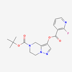 Tert-butyl 3-(2-fluoropyridine-3-carbonyl)oxy-6,7-dihydro-4H-pyrazolo[1,5-a]pyrazine-5-carboxylate