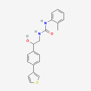 molecular formula C20H20N2O2S B2821258 1-{2-Hydroxy-2-[4-(thiophen-3-yl)phenyl]ethyl}-3-(2-methylphenyl)urea CAS No. 2319719-13-4